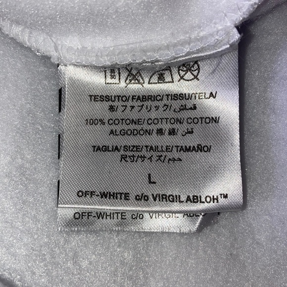Off-White original striped hoodie (White) - Picture 7 of 9